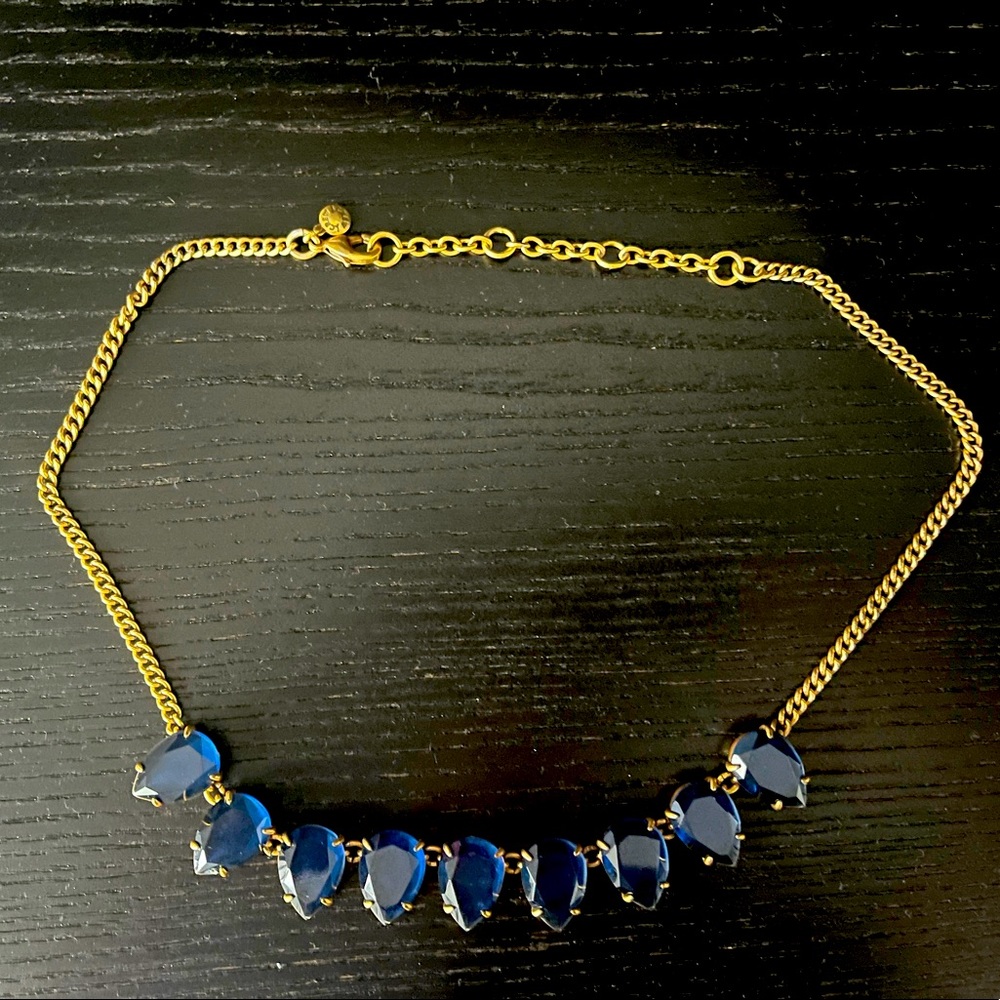Royal blue statement necklace